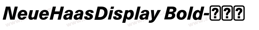 NeueHaasDisplay Bold字体转换